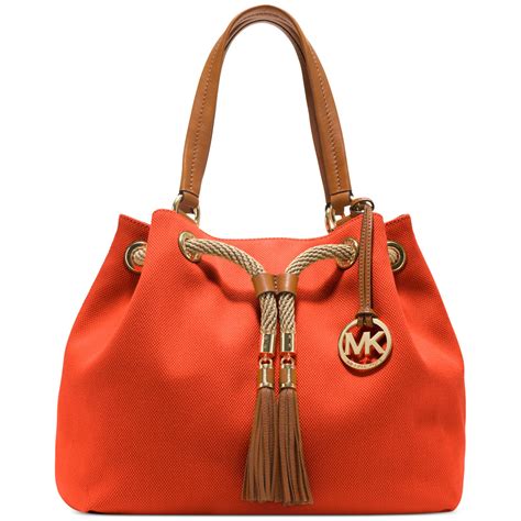 michael kors handbags orange tote.